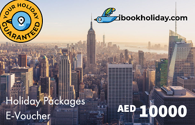 Holiday Packages E-Voucher From I Book Holiday, AED 10000